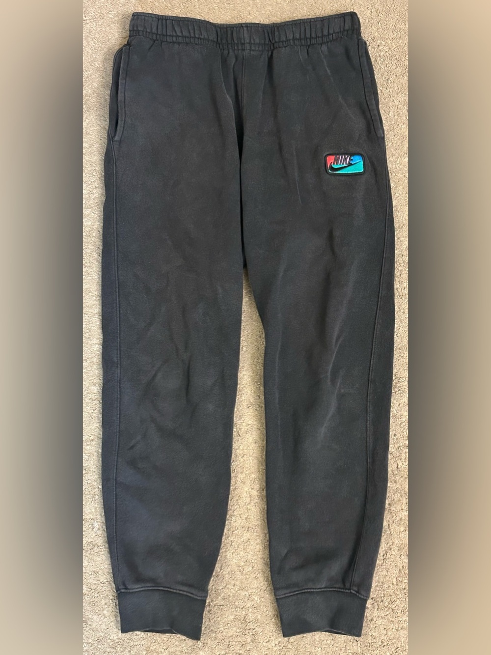 Mens Nike Swoosh Athletic Patch Club Jogger Fleece Pants Sweatpants Medium